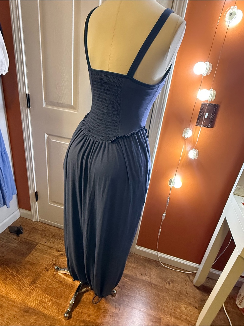 NWT Free People Sleeveless Jumpsuit in Slate Blue - Picture 2 of 3